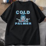 Cold Palmer Meme Graphic T-Shirts For Men Causal Cotton Short Sleeve Tshirt Cole Palmer Poste 2957 - Siyah - XL