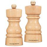Cole & Mason Londra Doğal Kayın 130 mm Tuz ve Karabiber Değirmenleri