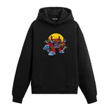 Colermi Boombox Robot Kapüşonlu Sweatshirt | Pamuk kumaş; rahat kesim; retro boombox robot illüstrasyonu göğüste