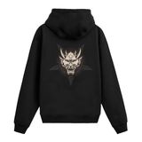 Colermi Boynuzlu İblis Pentagram Sırt Baskılı Kapüşonlu Sweatshirt | Pamuk kumaş, rahat kesim, pentagram ve mandala desenli boynuzlu iblis yüzüyle iddialı bir tasarım