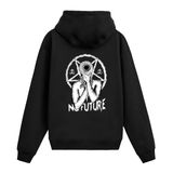 Colermi No Future Gotik Sırt Baskılı Kapüşonlu Sweatshirt | Pamuk kumaş, rahat kesim, gotik pentagram ve "No Future" yazısıyla iddialı bir tasarım