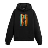 Colermi No Music No Life Saksafon Kapüşonlu Sweatshirt | Pamuk kumaş; rahat kesim; saksafoncu silüeti; ekolayzır grafik detayları; retro müzik teması