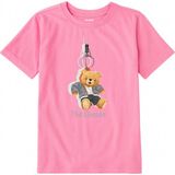 Colermi Pamuk Kumaş Çocuk Tişörtü – Chosen Bear Ayıcık Baskılı Çocuk T-Shirt - Pembe - 5 - 6 Yaş
