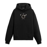 Colermi Power Full Kahve Göstergesi Kapüşonlu Sweatshirt | Pamuk kumaş, rahat kesim; yakıt göstergesi esprili kahve fincanı ve "Power Full" yazısıyla eğlenceli bir tasarım