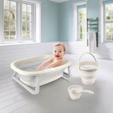 Colezium 7271 Katlanabilir Banyo Seti 3lü Bej