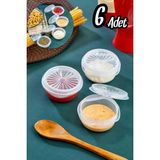 Colezium 9 Lu Yelpaze Kapaklı Şeffaf Mini Sosluk - Ketçap Mayonez Kabı- Kahve Yanı Luk