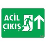 colezium Acil Çıkış Uyarı Levhası 17,5x25 KOD:943