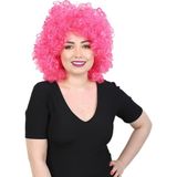 Colezium Animasyon Parti ve Palyaço Peruğu - Neon Pembe