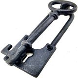Colezium Antika Tarz Dekoratif Pirinç Anahtar Kapı Tokmağı, Taktak - 170X60MM, Oksit