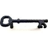 Colezium Antika Tarz Dekoratif Pirinç Anahtar Şeklinde Kapı Çekme Kolu, Mobilya, Sandık, Kutu Kulbu - 96MM,