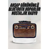 Colezium Bluetooth Hoparlör Ahşap Renk Işıklı Nostaljik Radyo Fm Ahşap Görünümlü