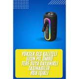 Colezium Bluetooth Hoparlör USB Şarjlı Uzun Pil Ömrü Android Ios Uyumlu Renkli