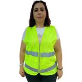 Colezium Fermuarlı Sarı Ikaz Yeleği Xl Beden 59 cm