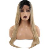 Colezium Fiber Sen Düz Uzun Tül Peruk / Siyah Balköpüğü Ombreli