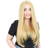 Colezium Fiber Sen Uzun Düz Peruk / Sarı