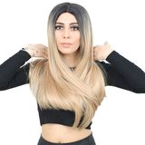 Colezium Fiber Sen Uzun Düz Peruk / Siyah / Balköpüğü Ombreli