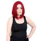 Colezium Kahkülsüz Düz Kısa Fiber Sen Peruk / Kızıl