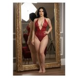 Colezium Kırmızı Taşlı Bodysuit