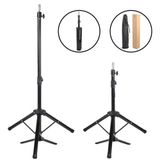 Colezium Kuaför Eğitim Mankeni İçin Ayaklı Metal Tripod / Siyah + Taşıma Çantası