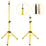 Colezium Kuaför Eğitim Mankeni İçin Metal Tripod / Sari + Taşıma Çantası