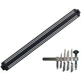 Colezium Mıknatıslı Bıçak Tutucu Stand - 38 cm - Siyah - Paslanmaz Çelik - Mutfak Düzeni - Güvenli Bıçak Saklama - Tezgâh Düzeni - Modern Tasarım