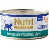 Colezium Nutri Feline Okyanus Balıklı ve Midyeli Tahılsız Prebiyotikli Ezme Yetişkin Kedi Konservesi 70GR - Karışık
