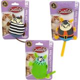 Colezium Sevimli Kumaş Fare Kedi Oyuncağı 17 cm Çeşitli Renklerde