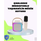 Colezium Taşınabilir Karaoke Mikrofon Seti Bluetooth Hoparlörlü