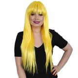 Colezium Uzun Kahküllü Fiber Sen Peruk / Sarı
