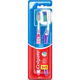 Colgate 1+1 3 Parça Orta Sertlikte Extra Clean Diş Fırçası Arka Dişlere Ulaşma Özelliği