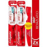 Colgate 360 Advanced Optic White Yumuşak Diş Fırçası x2 Adet Yumuşak Kıllı Beyazlatıcı