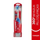 Colgate 360 Optic White Platinum Pilli Diş Fırçası mavi-gri