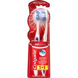 Colgate 360 Optik Beyaz Diş Fırçası 1+1 Orta Sertlikte Fırça Kılı ile Daha Beyaz Dişler