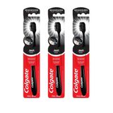 Colgate 360 Siyah Charcoal Orta 3 Adet Diş Fırçası