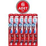 Colgate 360 Visible White Beyazlatıcı 6 Adet Orta Diş Fırçası