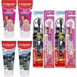 Colgate BARBİE BATMAN DİŞ MACUNU (4 ADET) DİŞ FIRÇASI (4ADET) 4X4
