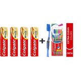 Colgate Diş Macunu Misvak 75 Ml 4 Adet + Extra Clean Colors Diş Fırçası 3+1