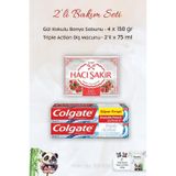 Colgate Extra White Diş Macunu 2 X 75 Ml, H. Şakir Gül Kokulu Banyo Sabunu 4 X 150 Gr Ve Rosıe