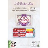 Colgate Extra White Diş Macunu 2 X 75 Ml, H. Şakir Lavanta Kokulu Banyo Sabunu 4 X 150 Gr Ve Rosıe