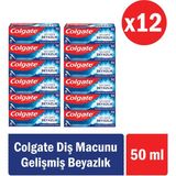 Colgate Gelişmiş Beyazlık Beyazlatıcı 12x50 ml Diş Macunu