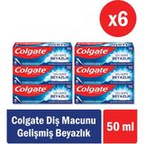 Colgate Gelişmiş Beyazlık Beyazlatıcı 6x50 ml Diş Macunu