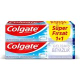 Colgate Gelişmiş Beyazlık Beyazlatıcı Diş Macunu 50 ml 1+1 Süper Fırsat Paketi