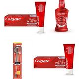Colgate Kişisel Ağız Bakım Seti ( 2 Diş Macunu, Ağız Bakım Suyu, Diş Fırçası) - Kırmızı
