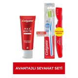 Colgate Max White 75 ml + Ultra Soft Diş Fırçası + Fırça Kabı Ağız bakım Seti