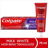 Colgate Max White Mor Renk Teknolojisi Anında Beyazlık Etkisi Diş Macunu 75 ml