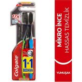 Colgate Mikro İnce Yumuşak Diş Fırçası 2'li Renkli Hassas Temizlik İçin Özel Tasarım