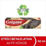 Colgate Naturel Diş Macunu Aktif Kömür ile Etkili Beyazlatma 50 ml Doğal Aroma