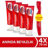 Colgate Optic White Beyazlatıcı Diş Macunu Nane Aromalı 4 x 75 ml Anında Beyazlık