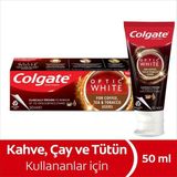 Colgate Optic White Çay, Kahve Ve Tütün İçenler İçin Diş Macunu 50 Ml