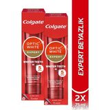 Colgate Optic White Expert Beyazlatıcı Diş Macunu 75 ml x 2 Nane Aromalı Ferahlatıcı Etki